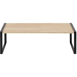 Étagère en bois et métal noir 50x15xH18cm