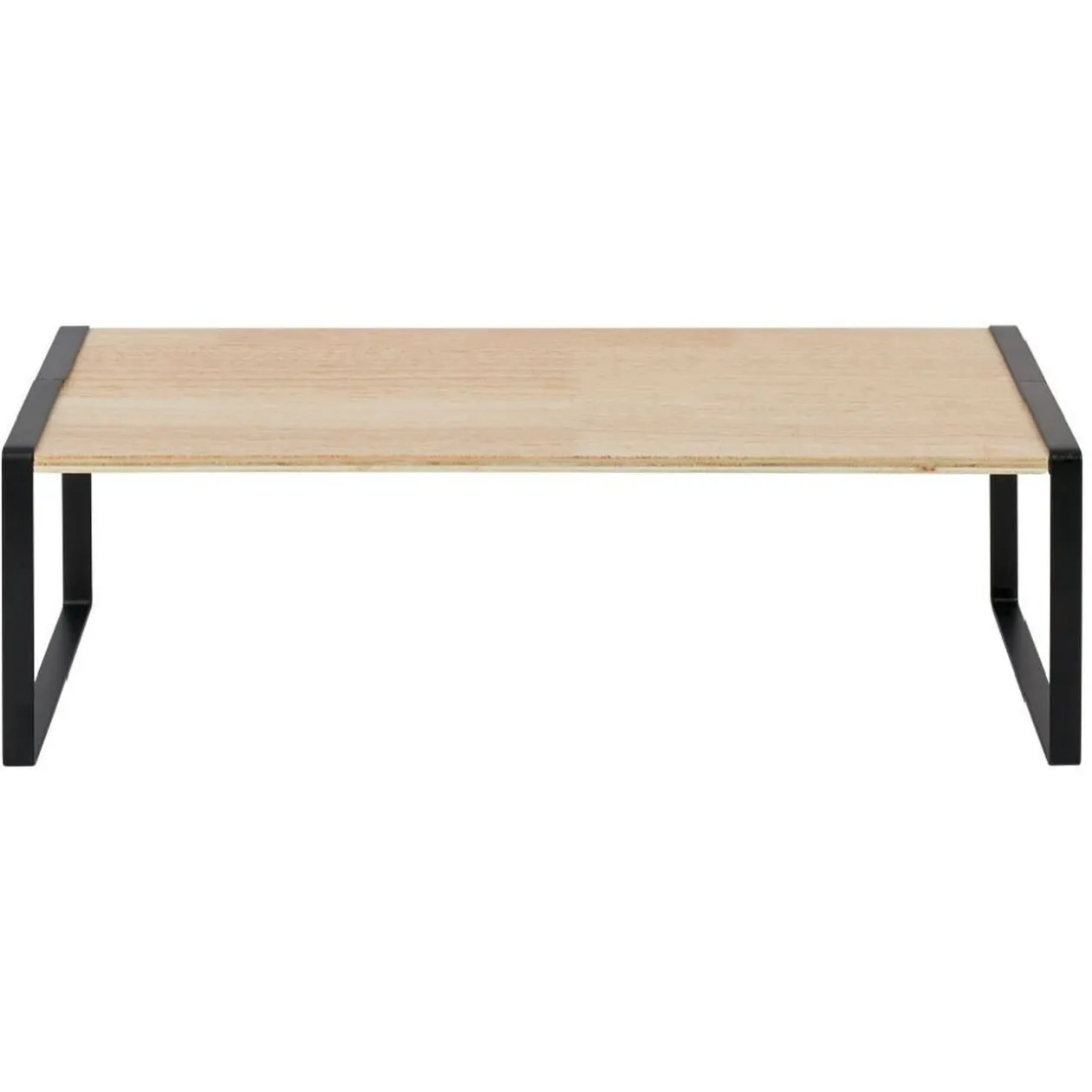 Étagère en bois et métal noir 50x15xH18cm