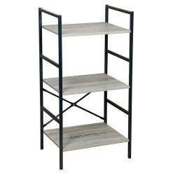 Étagère en métal et mdf 3 niveaux
