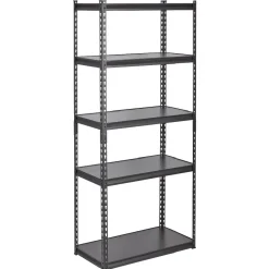 Étagère en métal noir 5 niveaux