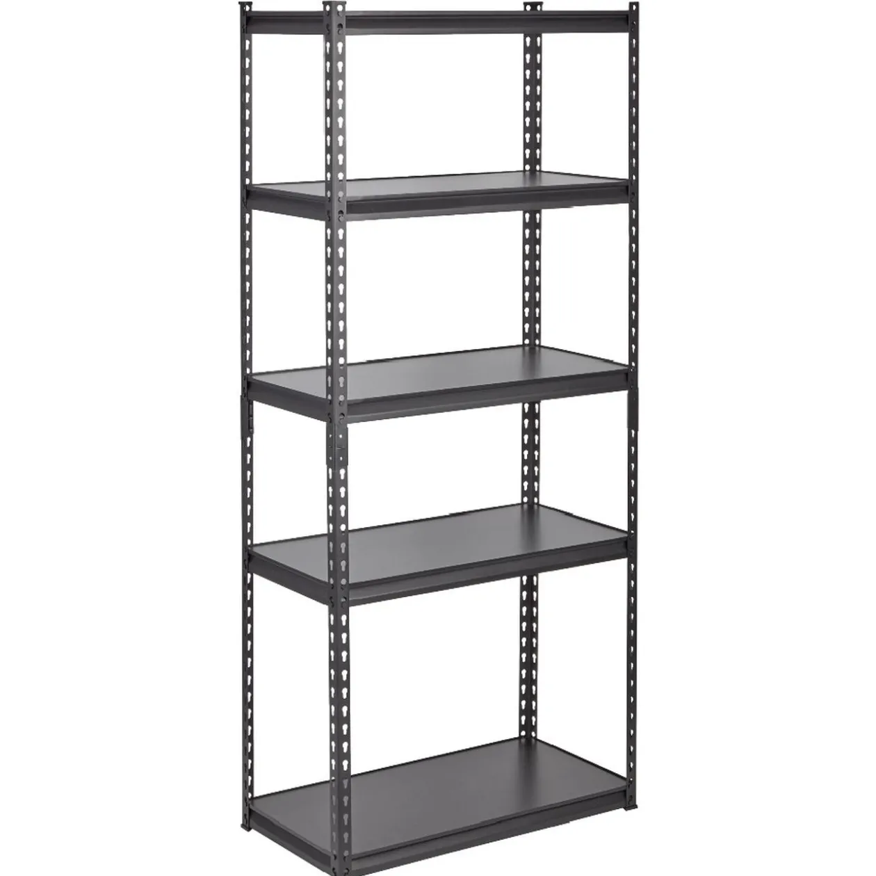 Étagère en métal noir 5 niveaux
