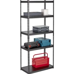 Étagère en métal noir 5 niveaux