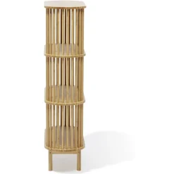 Étagère Gaïa bambou naturel - L80xP30xH120 cm
