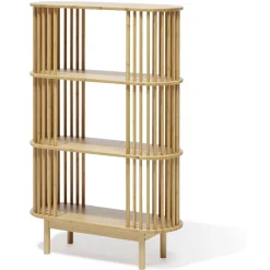 Étagère Gaïa bambou naturel - L80xP30xH120 cm