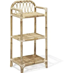Étagère Léonie rotin naturel - L40xP30xH86 cm