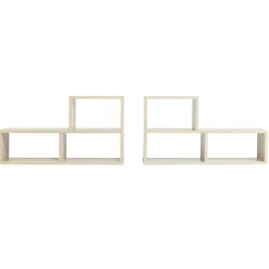 Étagère modulable en bois x2