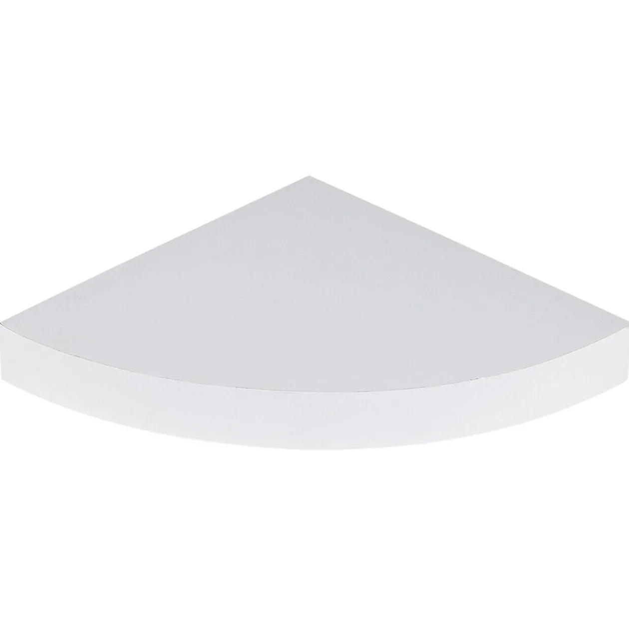 Étagère murale d'angle bois blanc