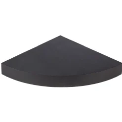Étagère murale d'angle bois noir