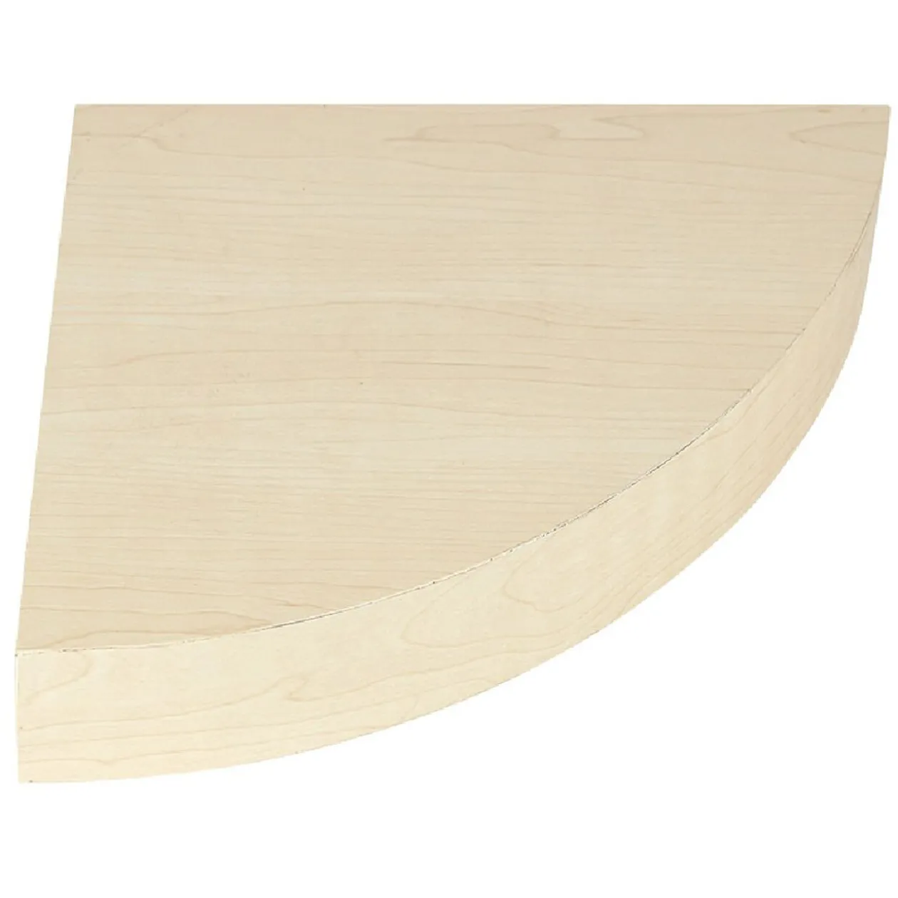 Étagère murale d'angle bois beige