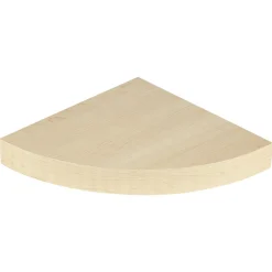 Étagère murale d'angle bois beige