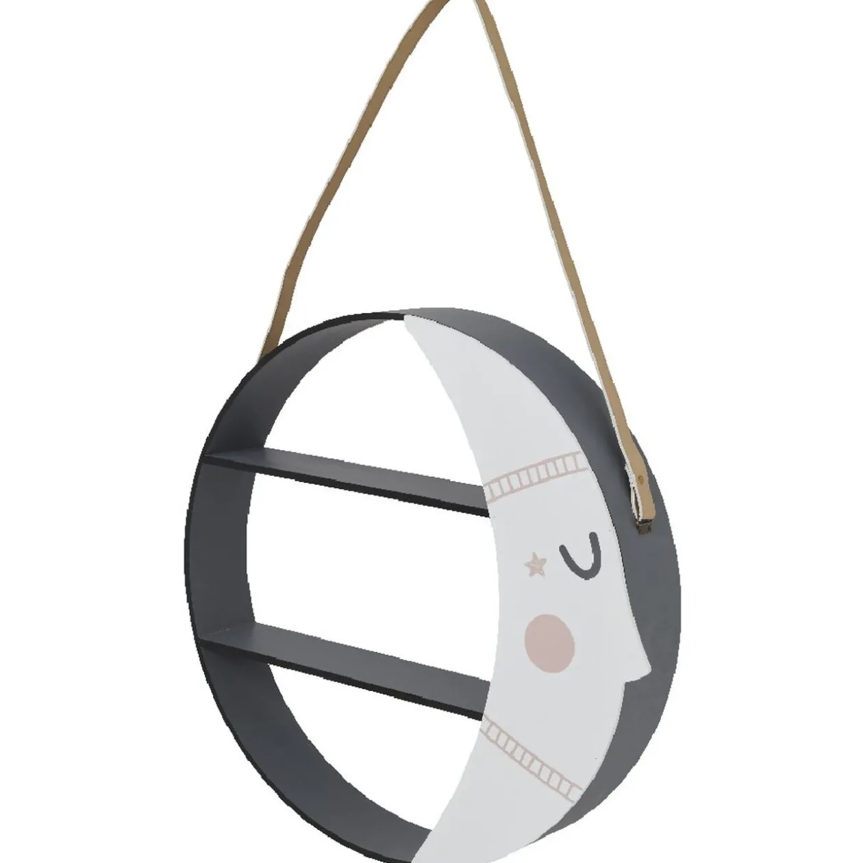 Étagère murale Hilla blanche et noire