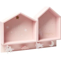 Étagère murale licorne rose