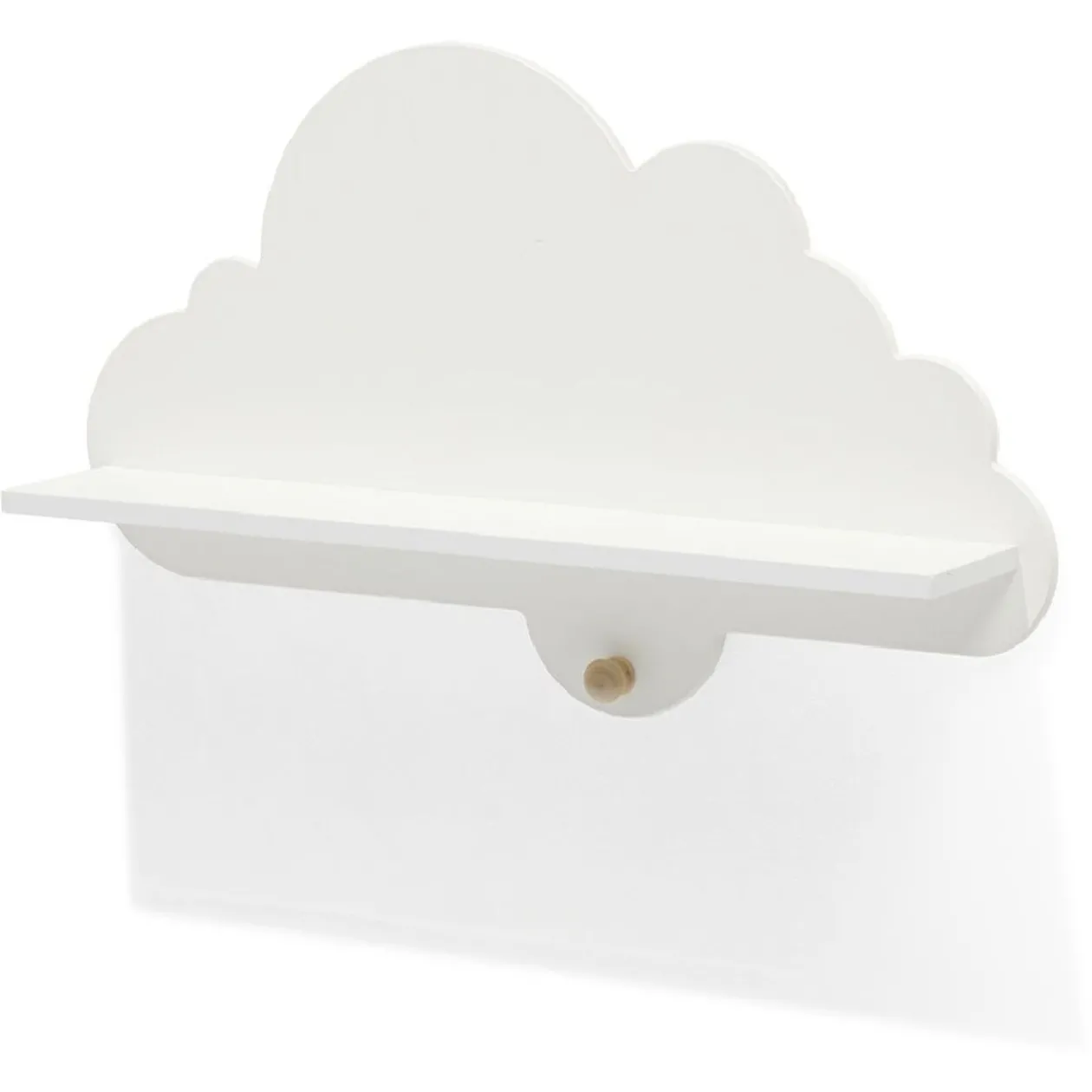 Étagère murale Nuage blanc - L60xP11,2xH36 cm
