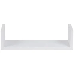 Étagère murale rectangulaire blanche x3