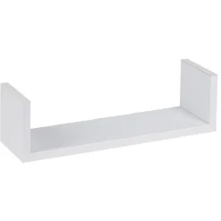 Étagère murale rectangulaire blanche x3