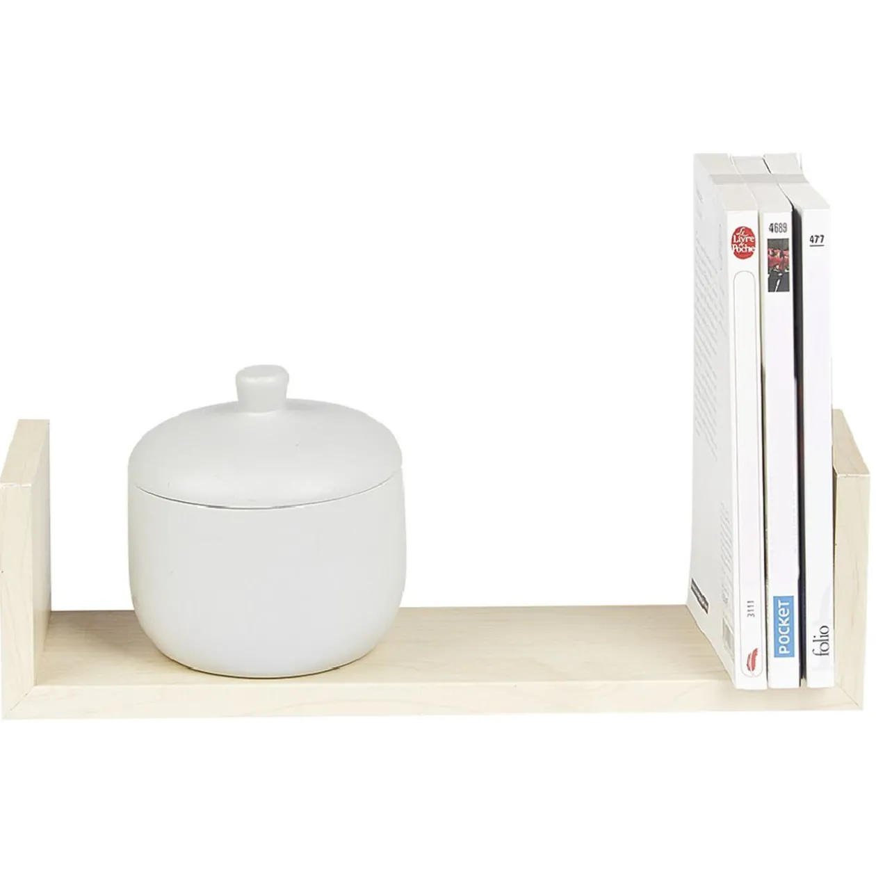 Étagère murale rectangulaire beige x3