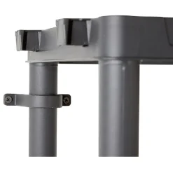 Étagère plastique noir 4 niveaux L60xl30xH138cm