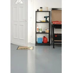 Étagère plastique noir 4 niveaux L60xl30xH138cm