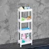 Étagère salle de bain 4 niveaux blanc