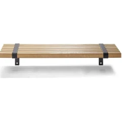 Étagère striée en bois L55xl15cm