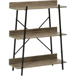 Étagère style industriel bois et métal 3 niveaux