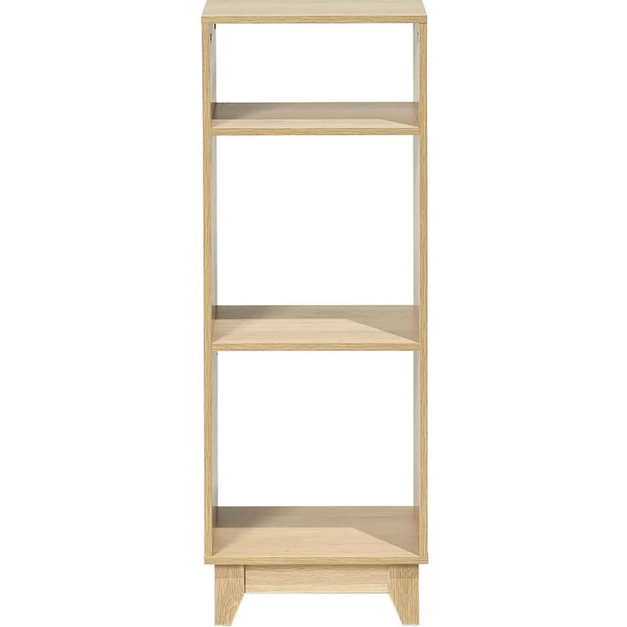 Étagère sur pieds à 3 compartiment contreplaqué naturel