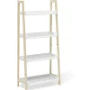 Étagère sur pieds Écolier MDF et pin blanc - L60xP30xH130 cm