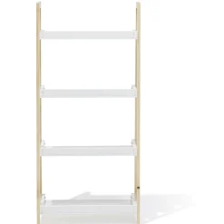Étagère sur pieds Écolier MDF et pin blanc - L60xP30xH130 cm