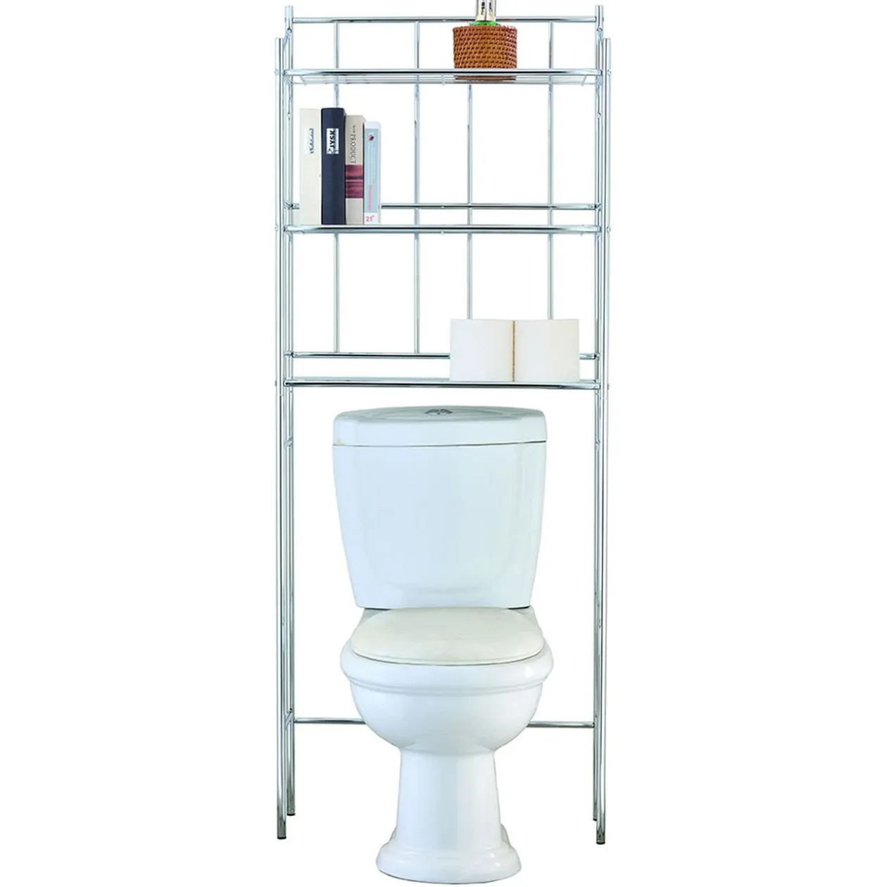 Étagère WC grise