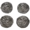 Tampon à récurer boule en inox x 4