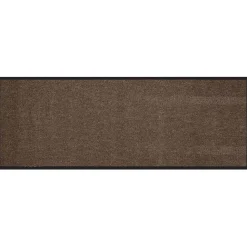 Tapis anti poussière antidérapant 160x60 cm marron