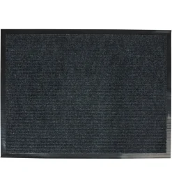 Tapis anti poussière gris et noir
