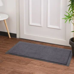 Tapis anti poussière gris et noir