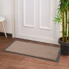 Tapis anti poussière taupe et noir