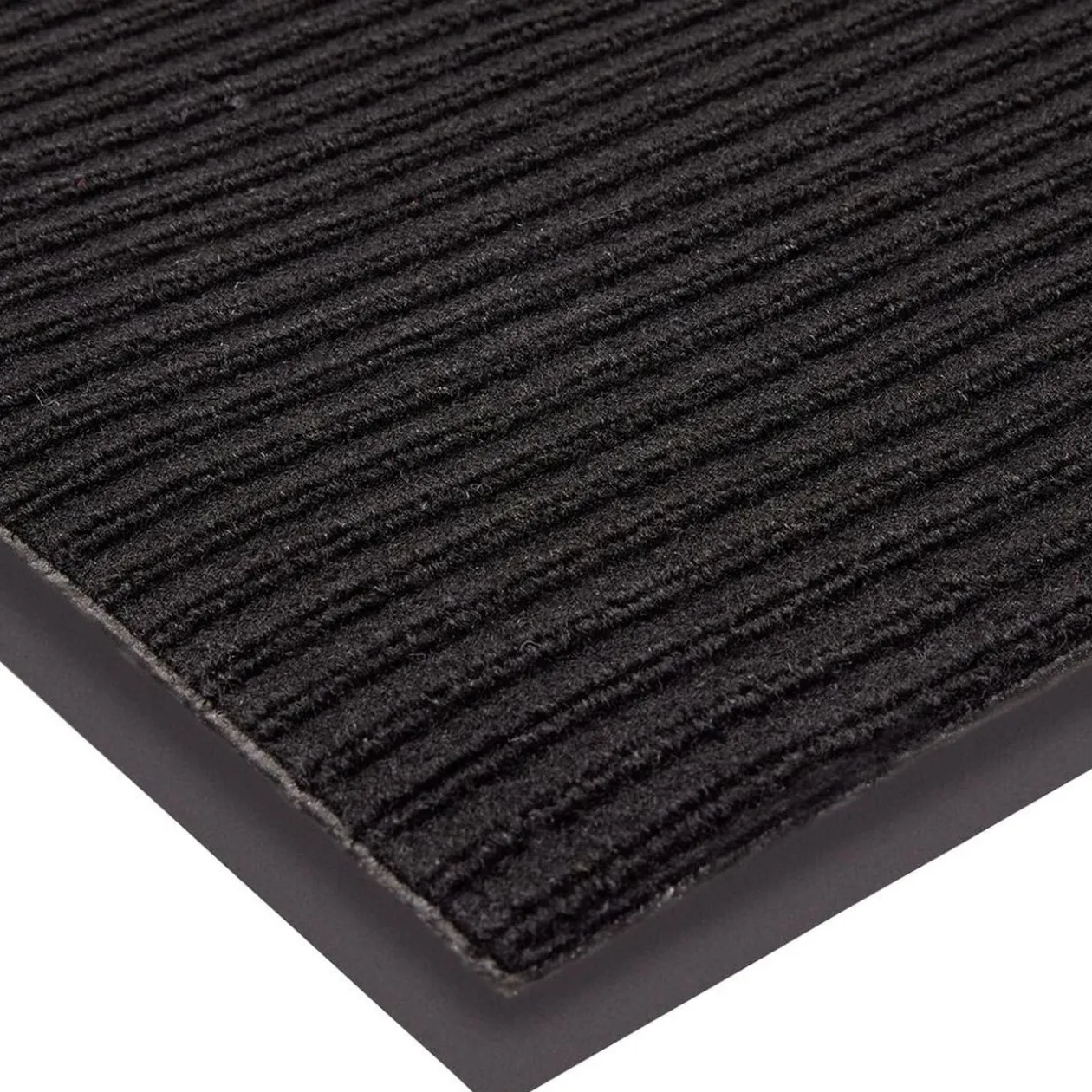Tapis antipoussière antidérapant noir 160x60cm