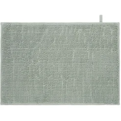 Tapis chenille salle de bain coton vert 45x65cm