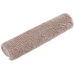 Tapis de bain chenille coloris rose 45x65cm