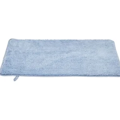 Tapis de bain mémoire de forme bleu 75x45cm