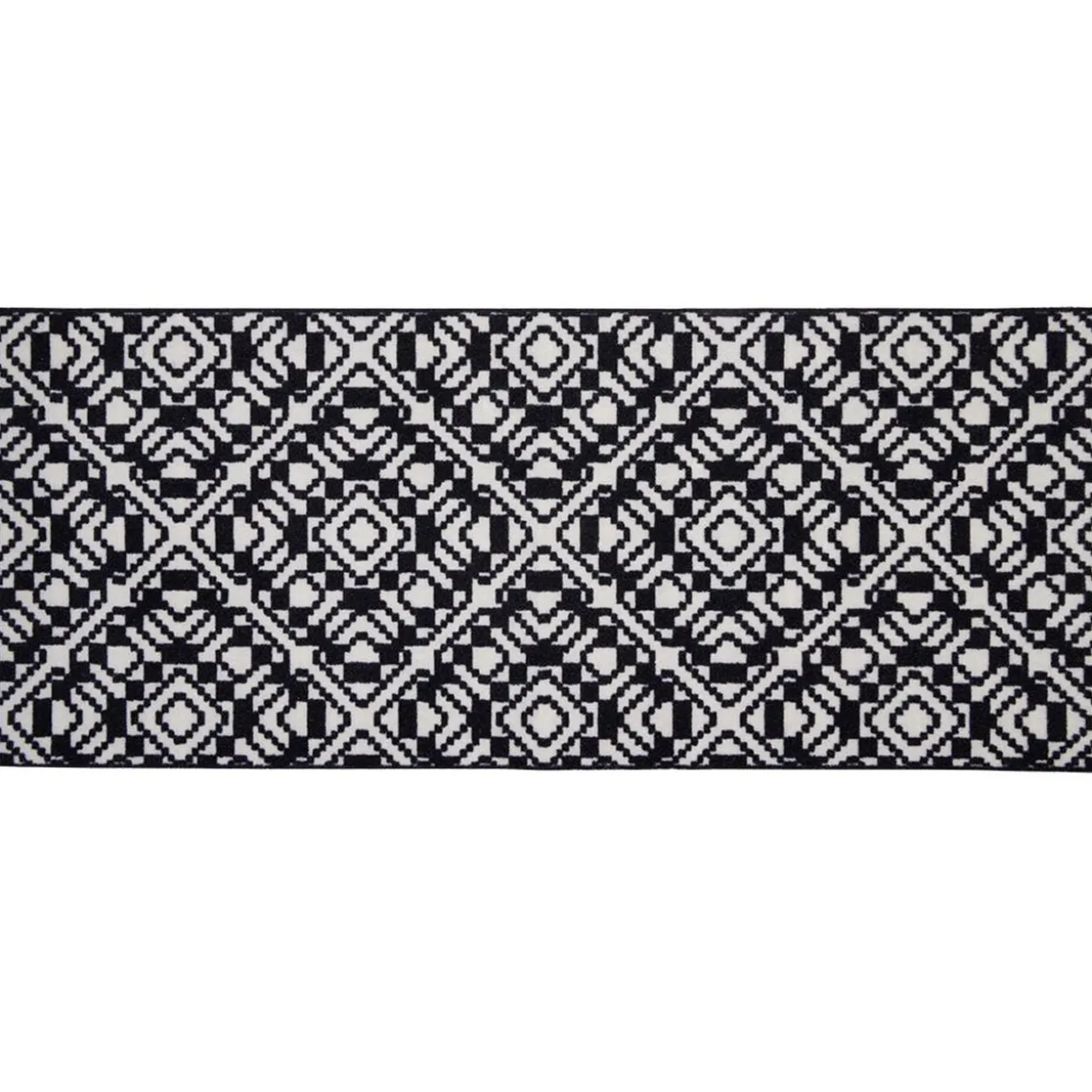 Tapis de cuisine antidéapant absorbant imprimé tomette bleu 80x50cm