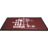Tapis de cuisine antidérapant rose motif couverts