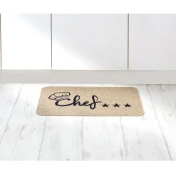 Tapis de cuisine antidérapant inscription Chef 75x45cm