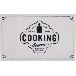 Tapis de cuisine antidérapant absorbant inscription Cooking 80x50cm