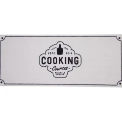 Tapis de cuisine antidérapant absorbant inscription Cooking 120x50cm