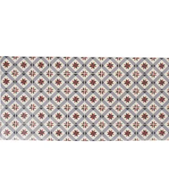 Tapis de cuisine design carreau de ciment 50x100 cm