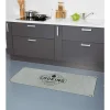 Tapis de cuisine gris polyamide décor Cooking courses 120x50 cm