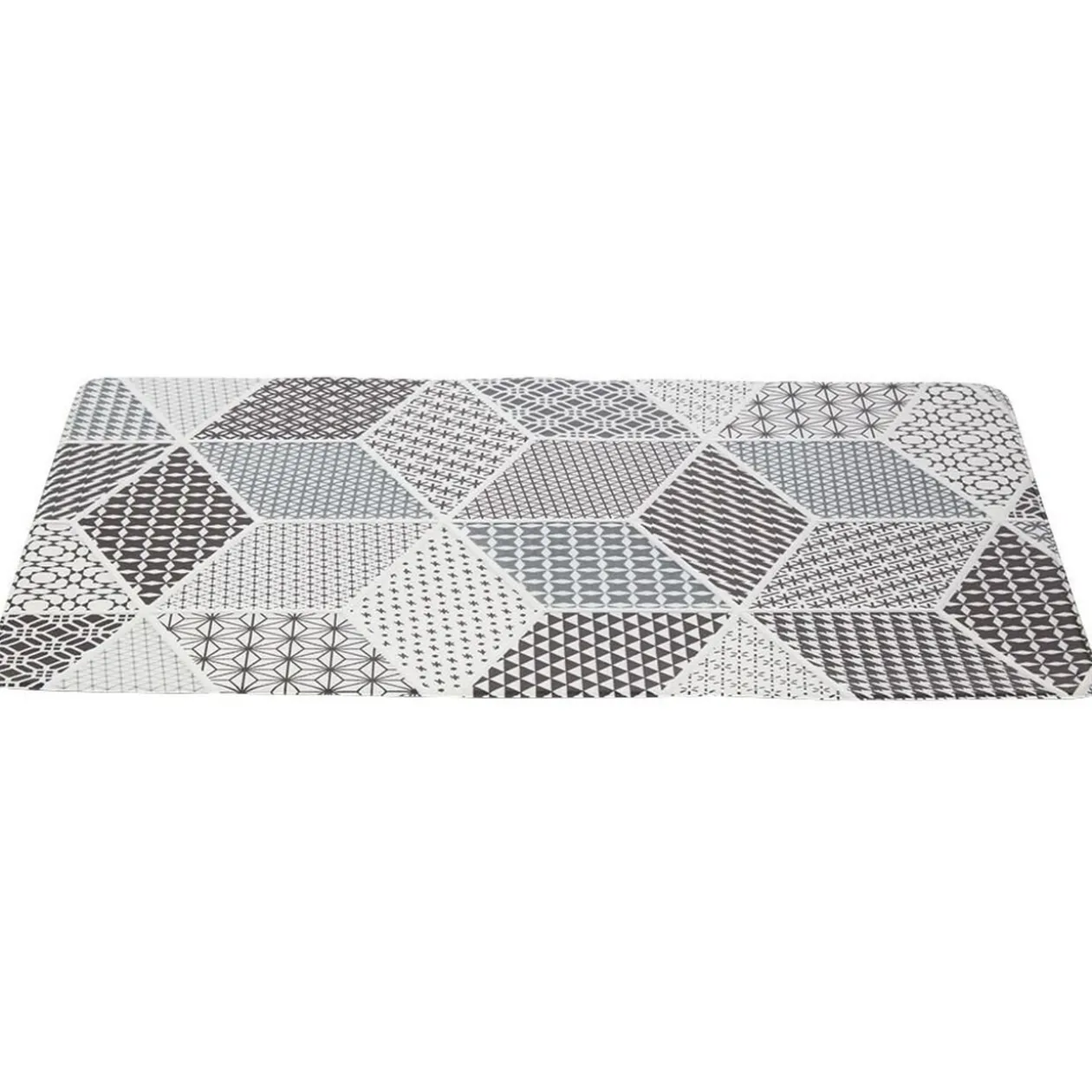 Tapis de cuisine imprimé carreau de ciment 75 x 45 cm