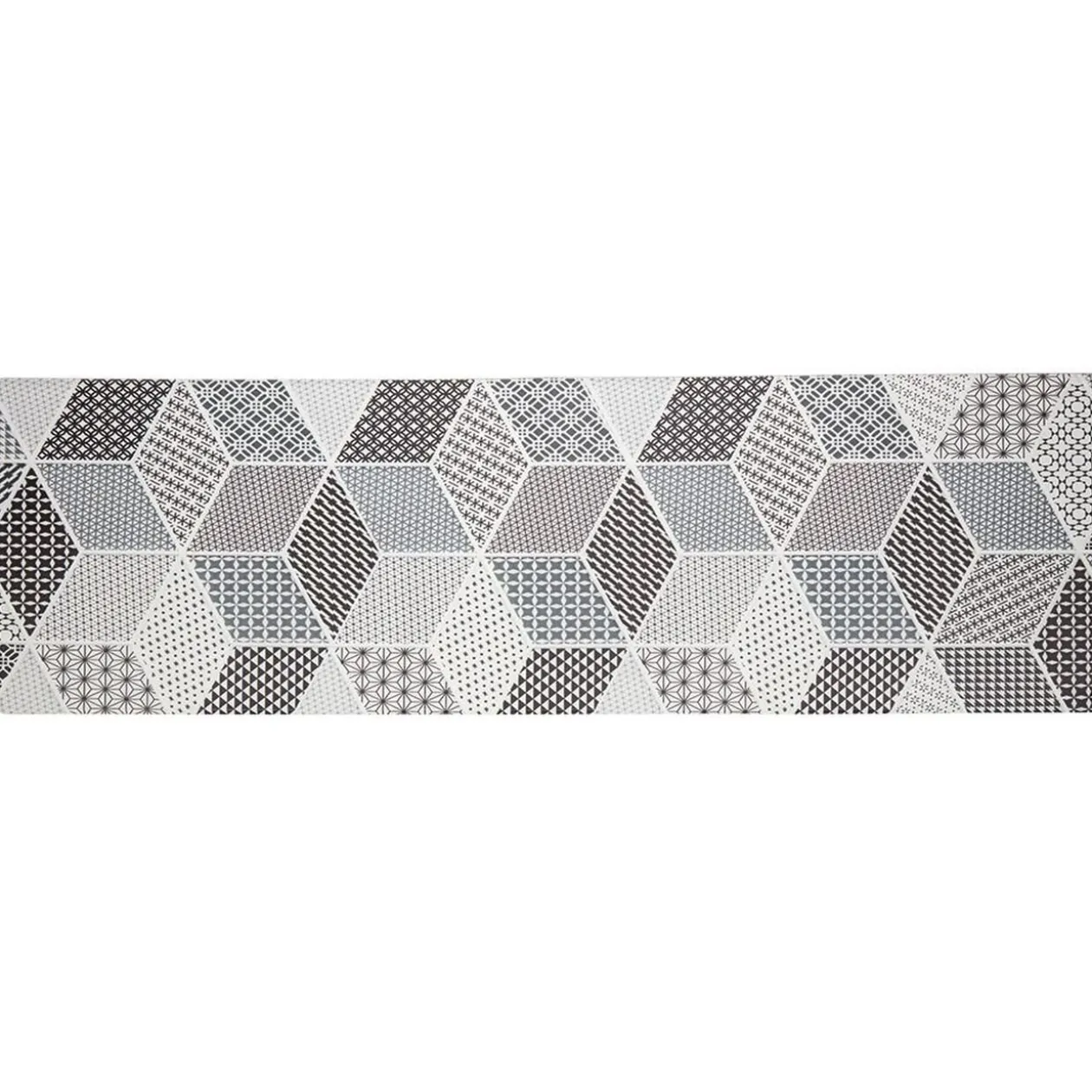 Tapis de cuisine imprimé carreau de ciment 150 x 45 cm