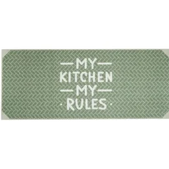 Tapis de cuisine inscription My Kitchen My Rules 120x50cm
