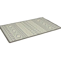 Tapis de cuisine latex imprimé vert 80x50 cm