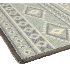 Tapis de cuisine latex imprimé vert 120x50 cm